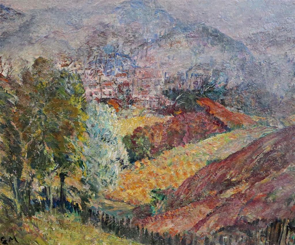 § Gerald Moira (1867-1959) Welsh valley 24 x 30in., unframed